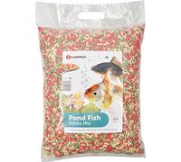 Flamingo Nourriture d'étang Sticks Beige Vert Rouge - 15L - 1,2kg - pour Les Poissons d'eau Douce
