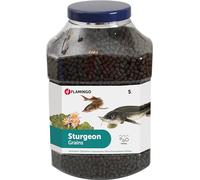 Flamingo Nourriture Grains Brun pour Esturgeons - 6mm - 5L - avec blé, concentré de protéines de soja et l'huile de Colza