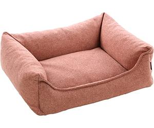 Flamingo PANIER AVALON RECTANGULAIRE + FERMETURE ECLAIR VIEUX ROSE 65x50x20CM