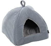 Flamingo Panier Colette pour Chat et Chien Bleu - 38x38x40cm - Maison Grotte pour Chat et Chien - LIt pour Chat et Chien - Lavable - Fond Anti-dérapant - Lieu de Couchage Doux et Confortable