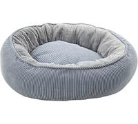 FLAMINGO Panier Colette pour Chien Chat Bleu - 46x46x17cm - LIt pour Chien Chat - Lavable - Fond Anti-dérapant - Housse Amovible Lieu de Couchage Doux et Confortable