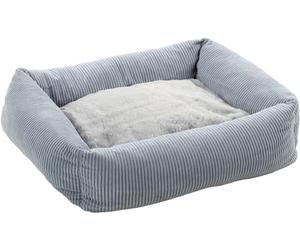 Flamingo Panier Colette pour Chien Chat Bleu - 50x40x16cm - LIt pour Chien Chat - Lavable - Fond Anti-dérapant - Housse Amovible Lieu de Couchage Doux et Confortable