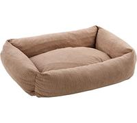 Flamingo Panier Colette pour Chien Chat Taupe - 65x45x20cm - LIt pour Chien Chat - Lavable - Fond Anti-dérapant - Housse Amovible Lieu de Couchage Doux et Confortable