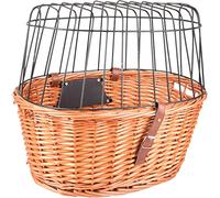 Flamingo Panier de vélo - Barre de Direction - Marron - 46,5 x 37,5 x 40,5 cm