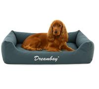 FLAMINGO Panier Dreambay® Rectangle Pétrol 80x67x22cm - Lavable - Housse Amovible avec Fermeture éclair - Déperlant