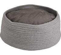 Flamingo Panier HEBE Rond + Coussin Gris DIA. 33x15CM