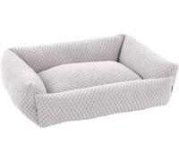 Flamingo Panier Jacquard Rectangle Gris - 65x50x20cm - Lavable - Fond Anti-dérapant - Housse Amovible avec Fermeture éclair
