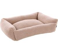 Flamingo Panier Jacquard Rectangle Taupe - 65x50x20cm - Lavable - Fond Anti-dérapant - Housse Amovible avec Fermeture éclair