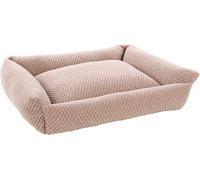 Flamingo Panier Jacquard Rectangle Taupe - 80x67x22cm - Lavable - Fond anti-dérapant - Housse amovible avec fermeture éclair