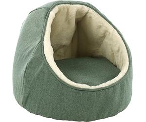 Flamingo Panier Lana pour Chat et Chien Vert - 46x46x36cm - Maison Grotte pour Chat et Chien - LIt pour Chat et Chien - Lavable - Fond Anti-dérapant - Lieu de Couchage Doux et Confortable