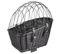 Flamingo Panier Noir 46,5x43,5x40,5cm pour Petits Chiens À Porte-Bagages