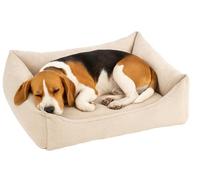 Flamingo Panier orthopédique Baldar Beige - 65x50x20cm - Forme Ergonomique pour Un Sommeil réparateur - Complément Parfait du Coussin Baldar !