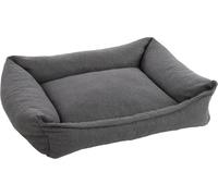 Flamingo Panier orthopédique Baldar Gris foncé - 80x67x22cm - Forme Ergonomique pour Un Sommeil réparateur - Complément Parfait du Coussin Baldar !