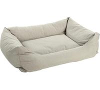 Flamingo Panier pour Chien Geneve Rectangle Beige - 100x80x25cm - Housse Amovible avec Fermeture éclair - Fond Anti-dérapant