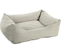 Flamingo Panier pour Chien Geneve Rectangle Beige - 80x67x22cm - Housse Amovible avec Fermeture éclair - Fond Anti-dérapant