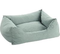 FLAMINGO Panier pour Chien Geneve Rectangle Vert Clair - 65x50x20cm - Housse Amovible avec Fermeture éclair - Fond Anti-dérapant