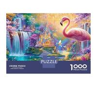 Flamingo par Magical Castle and Falls Puzzle De 1000 Pièces Fairyland Flamingo Amusement De Jeu d'esprit pour Adultes Et Enfants 70x50cm/1000pcs