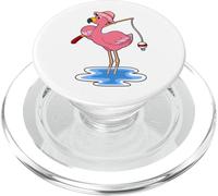 Flamingo Pêcheur Canne à pêche Pêche PopSockets PopGrip pour MagSafe