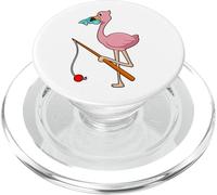 Flamingo Pêcheur Poisson Pêche PopSockets PopGrip pour MagSafe