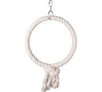 Flamingo Pendentif pour Cage Hakan Coton 1 Anneau Blanc L DIA. 32CM