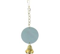 Flamingo Perroquet Jouet Mirroir Rond avec Cloche Extra Large 18,5cm