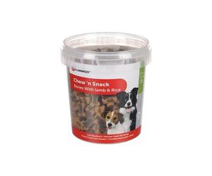 Flamingo Pet Products - Friandise Agneau et Riz OS Seau 1.8 kg. pour Chiens.