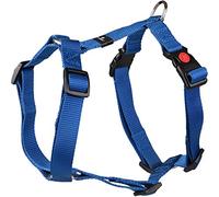 Flamingo Pet Products - Harnais H Ziggi Bleu Tour de Cou 45-65 cm 20 MM Taille L/XL pour Chien.