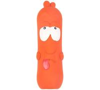 Flamingo Pet Products - Jouet Latex Tipsy Saucisse Brun Taille ø 5.5 cm x 20 c
