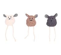 Flamingo Pet Products - Long Mouse Toy 28 cm Grey for Cats