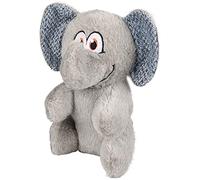 Flamingo Pet Products - Peluche Henny Éléphant Couleur Gris. Hauteur 38 cm. Jouet pour Chien.