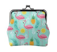 Flamingo Petite trousse de maquillage pour sac à main, mini trousse de maquillage portable, pour salle de sport et usage quotidien, Noir , Taille unique, Pochette à monnaie