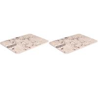 FLAMINGO Pierre rafraîchissant Dolo Rectangle Mélange M - 20x15x0,7cm - Pré-Refroidissement dans Le réfrigérateur - Facile à Nettoyer avec Chiffon Humide (Lot de 2)