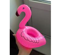 Flamingo Porte-gobelet gonflable pour piscine avec rustine de réparation, décoration flamant rose