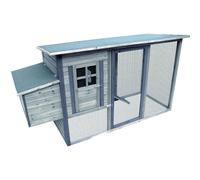 FLAMINGO-Poulailler avec enclos en bois traité Flamingo Palacio modèle Cottage - L 200 x l 76 x H 104 cm