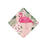 Flamingo Printing Lot de 10 feuilles de désodorisant pour voiture avec corde