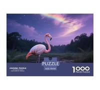 Flamingo Puzzle 1000 Pièces Entraînement Mental Étudiants Esprit Critique Oiseau Apprentissage Actif Décor Créatif 70x50cm/1000pcs