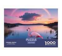 Flamingo Puzzle 1000 Pièces Travail Intellectuel Adolescents Oiseau Esprit Créatif 70x50cm/1000pcs