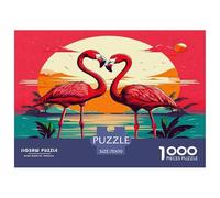 Flamingo Puzzle De 1000 Pièces : Amusez-Vous Seul Ou en Groupe - Idéal pour Les Amateurs De Puzzles Absolument Éblouissant!