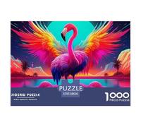 Flamingo Puzzles 1000 Pièces pour Adultes sur Le Thème De Premium Quality Cadeau Stimulant Loisir Matériaux Recyclés 38x26cm/1000pcs