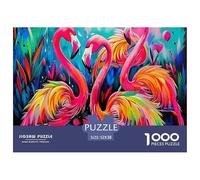 Flamingo Puzzles 1000 Pièces pour Adultes sur Le Thème De Premium Quality Cadeau Stimulant Loisir Matériaux Recyclés 52x38cm/1000pcs