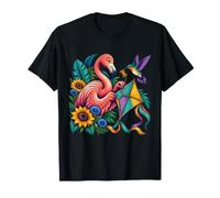 Flamingo répare Un cerf-Volant coloré T-Shirt