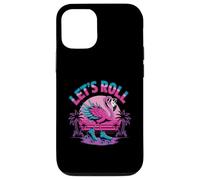 Flamingo Roller Patinage Rétro Coque pour iPhone 12/12 Pro