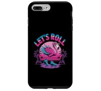 Flamingo Roller Patinage Rétro Coque pour iPhone 7 Plus/8 Plus