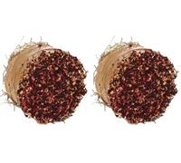 FLAMINGO Rouleau DE Foin Pomme/Betterave Rouge 75GR (Lot de 2)