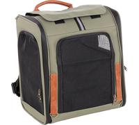 Sac à Dos Chat - Chien - Flamingo Yoda Vert - 34×26×40 cm - Polyester - Cadre/Dos renforcés - Ouvertures AV/Haut/côté - Fond Amovible - Sangle sécurité - Bretelles/Ceinture/Poitrine - Poche & poignée