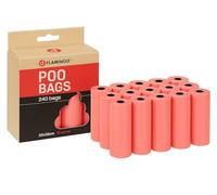 Flamingo Sacs à Déjections Basic Pastel rose - 240 Pièces, Ultra-Pratiques et Résistants, Idéal pour Labrador, Golden Retriever, Beagle et Bulldog Français