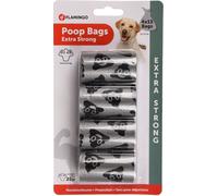 Flamingo Sacs Ramasse Crottes Argent 4x15p pour Chien