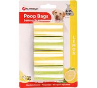 Flamingo Sacs Ramasse Crottes Lemon 4x15pcs pour Chien