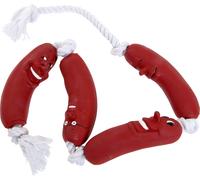 Flamingo Saucisses En Latex Sur Corde pour Chien 72cm