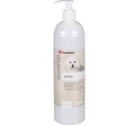 Flamingo Shampoing pour Chien 1L - Pour un Pelage Blanc - préserve la brillance naturelle - Contribue à l'hydratation - la plus haute qualité pour votre chien - pour un usage fréquent - sans parabènes
